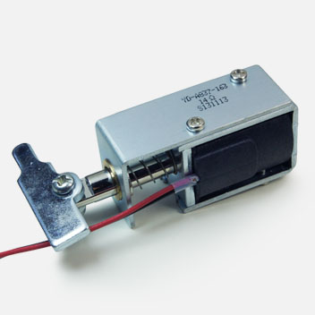 冰柜电子锁DC12V推拉电磁铁YD-A837